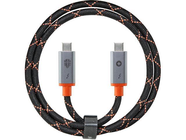 Jupio 29.5' 240W USB Type-C Male to USB Type-C Male Thunderbolt 4 Cable, Black