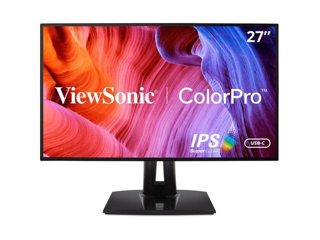 ViewSonic ColorPro VP2768A_H2 27' 16:9 WQHD 120Hz USB-C Docking IPS LED Monitor without Stand, 2-Pack