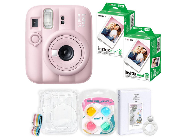 Fujifilm Instax Mini 13 Instant Film Camera Pink with Film and Acc
