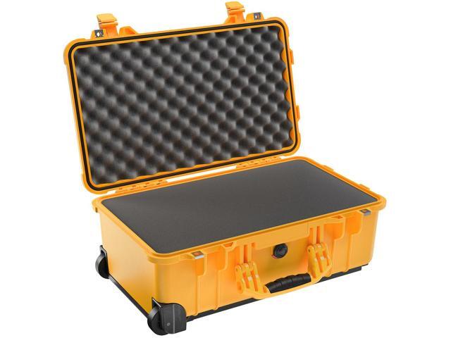 Pelican 1510 Protector Carry-On Watertight Wheeled Case with Foam Insert, Yellow