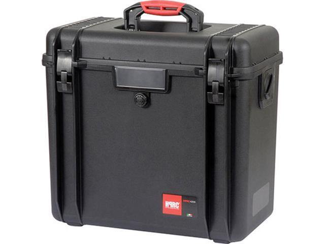 HPRC 4200F Hard Case with Cubed Foam Interior, Soft Rigid Grip Handles, Air, Water, Crushproof / Unbreakable, Meets ATA 300 Specifications, Black