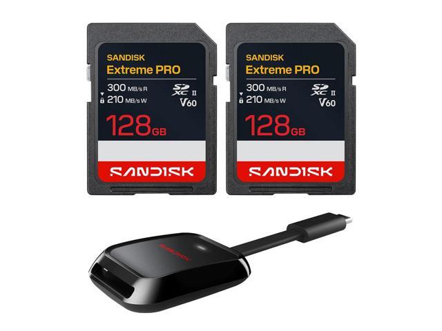 SanDisk SANDISK Extreme PRO SDXC UHS-II V60 Card128GB Bundle