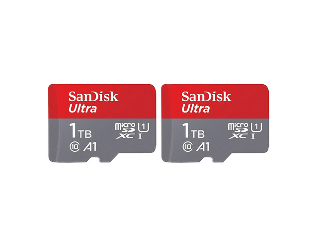 SanDisk Ultra UHS-I U1 microSDXC Memory Card - 1TB, 2-Pack