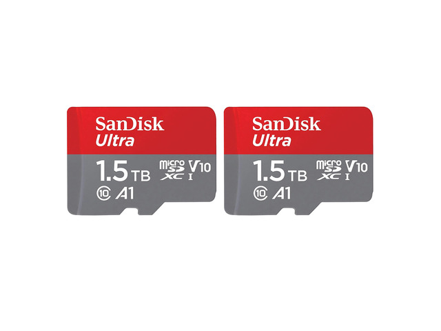 SanDisk Ultra UHS-I U1 microSDXC Memory Card - 1.5TB, 2-Pack