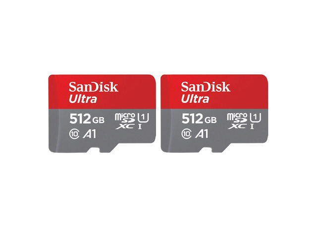 SanDisk Ultra UHS-I U1 microSDXC Memory Card - 512GB, 2-Pack