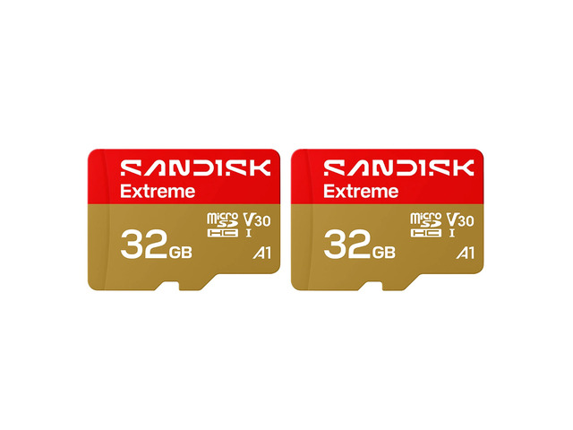 SanDisk Extreme UHS-I U3 microSDXC Memory Card - 32GB, 2-Pack