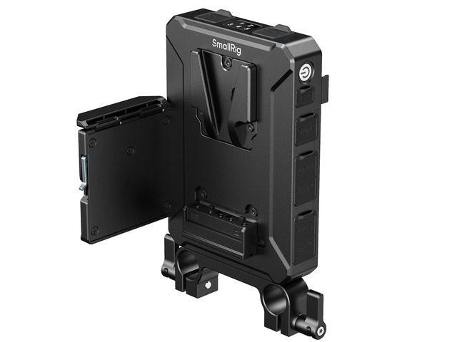SmallRig Hot-Swap V-Mount Battery Plate with 15mm Dual-Rod Clamp