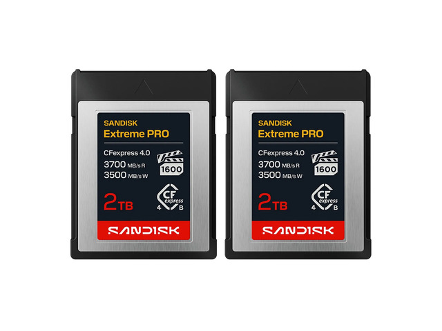 SanDisk Extreme PRO CFexpress 4.0 Type-B Memory Card - 2TB, 2-Pack