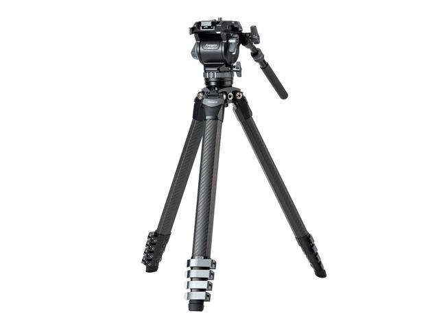 FotoPro Origin O-9 Carbon Fiber Tripod wIth MH-12 Fluid Head, Gray #T-O9M-GA