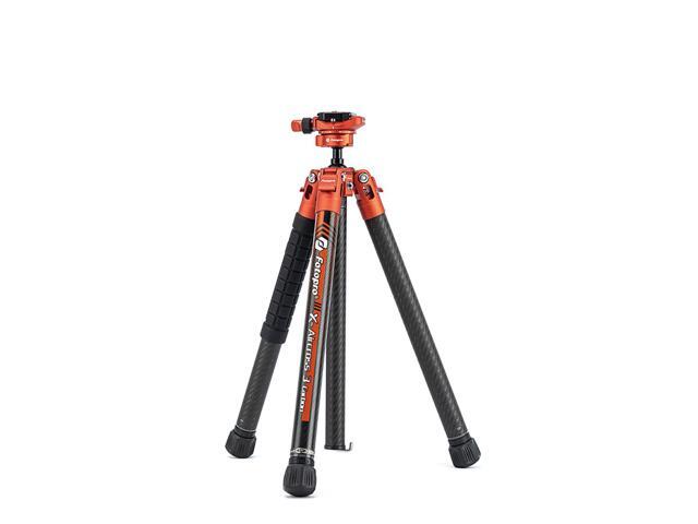 FotoPro X-Aircross 3 Lite 5-Section CF Tripod with FPH-32Q Ball Head,Orange