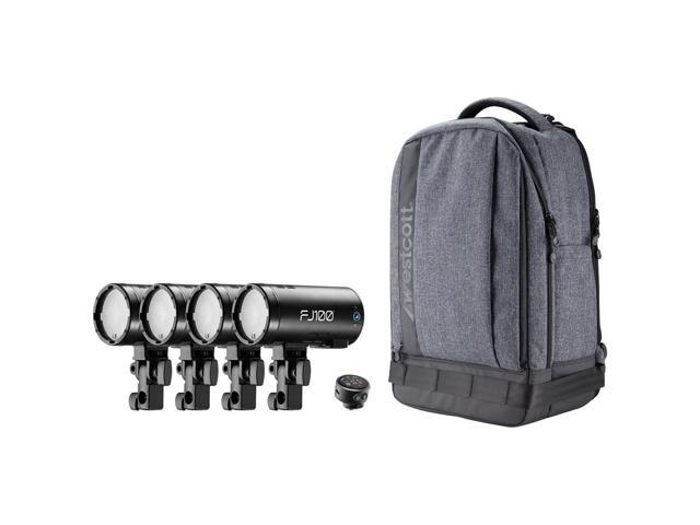 Westcott FJ100 100Ws Strobe 4-Light Backpack Kit with Trigger for Sony #5768S