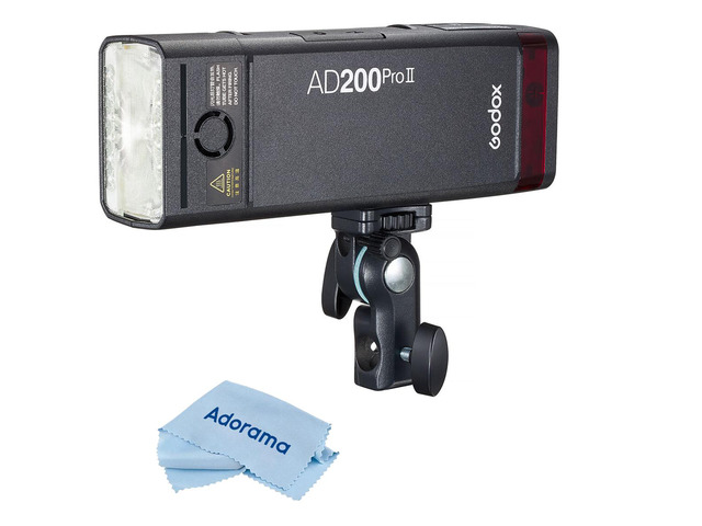 Godox AD200Pro II TTL Pocket Flash with Microfiber Cleaning Cloth
