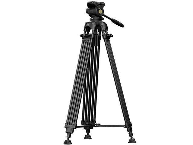 SmallRig FSD14 FreeSpeed Heavy-Duty Aluminum Tripod with Fluid Head, Black