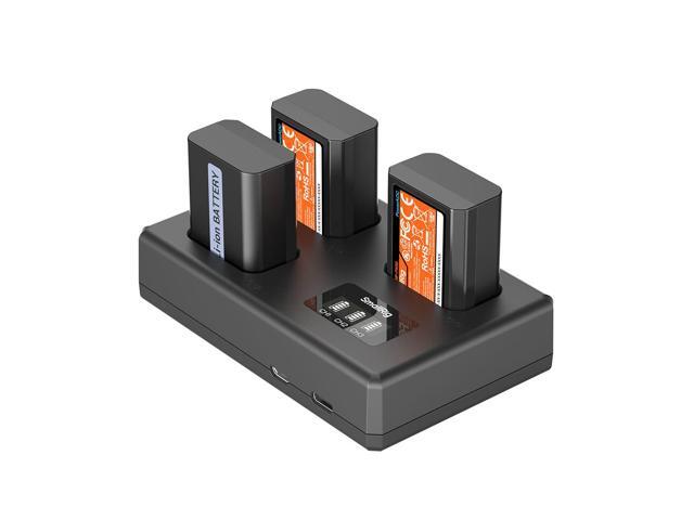 SmallRig 3x NP-FW50 7.62Wh 7.4V 1030mAh Lithium-ion Camera Battery and Triple Charger Kit