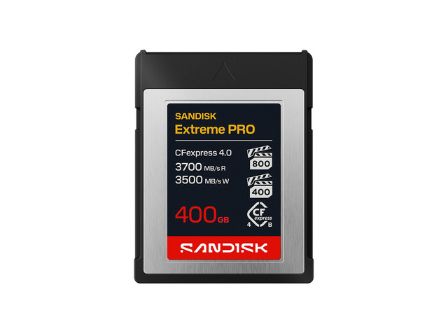 SanDisk Extreme PRO CFexpress 4.0 Type-B Memory Card - 400GB - 3700MB/s(R) / 3500MB/s(W) - SDCFEB-400G-GN4NN