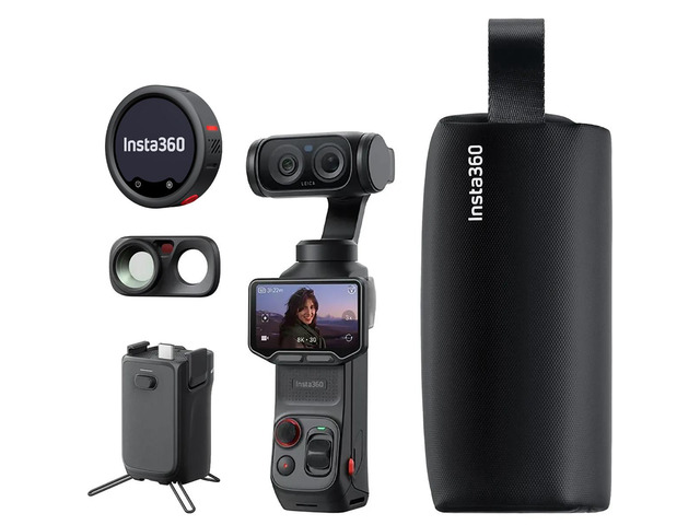 Insta360 Luna Ultra 8K Dual-Lens Gimbal Camera Creator Bundle, Cosmic Black