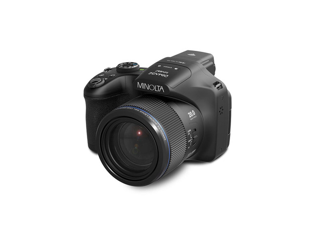 Minolta MN68Z 20MP 4K Ultra HD Bridge Camera with 68x Optical Zoom - Black