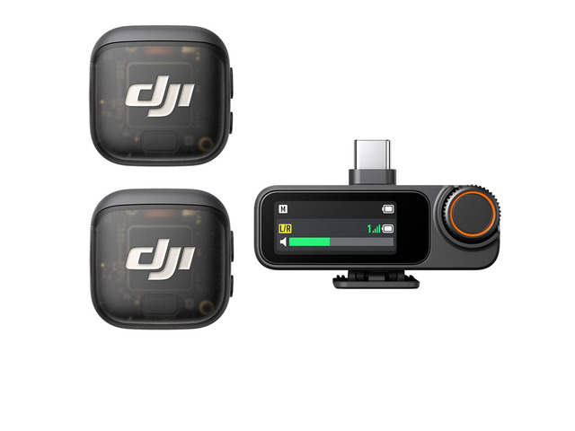 DJI Mic 3 2-Person Compact 2.4GHz Wireless Microphone System for Mobile Devices