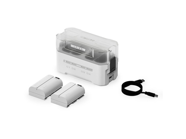 Tilta 4-Channel Portable Charging Station with 2x LP-E6P Battery, Off White