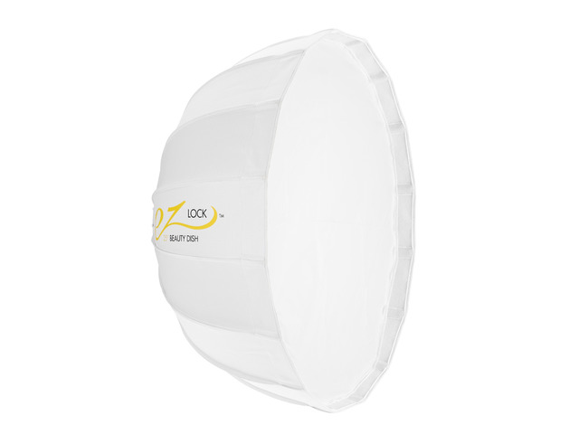 Glow Elegant Pro White EZ-Lock Collapsible Beauty Dish ( Silver Interior, 25')