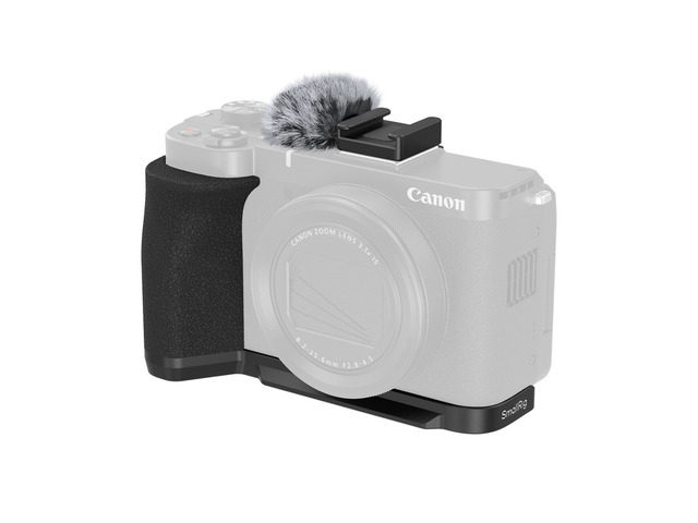 SmallRig L-Shaped Mount Plate with Handle for Canon PowerShot V1 Camera, Black