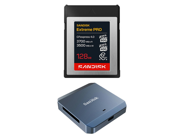 SanDisk Extreme PRO CFexpress 4.0 Type-B Memory Card - 128GB, With Recorder