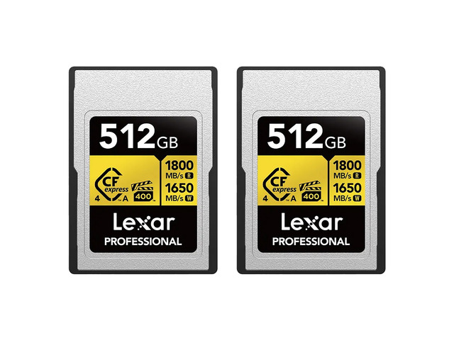 Lexar Gold Series Professional CFexpress Type-A Memory - 512GB, 2-Pack Card