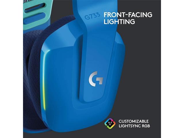 Logitech - G733 LIGHTSPEED Wireless Gaming Headset for PS4, PC - Blue - image 6