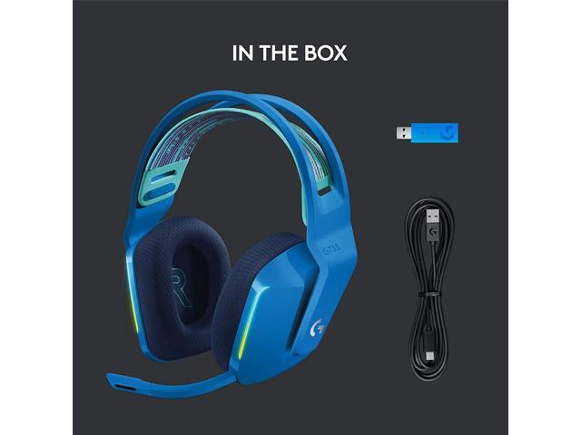 Logitech - G733 LIGHTSPEED Wireless Gaming Headset for PS4, PC - Blue - image 8