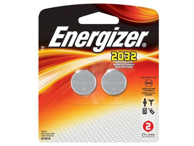 Energizer Lithium Coin Cell 2032 3V Battery, 2 Per Pack