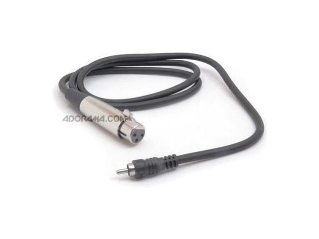 HOSA XLR (F) - RCA, 5ft.* THESE UNBALANCED CABLES ARE WIRED PIN-2-TO-TIP, PINS-3 & 1-TO-SLEEVE (GND).