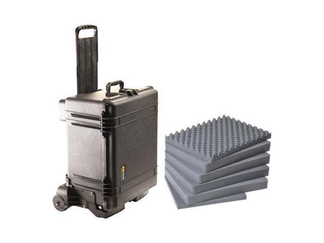 Pelican 1620M Case and Mobility Kit with Foam, Black