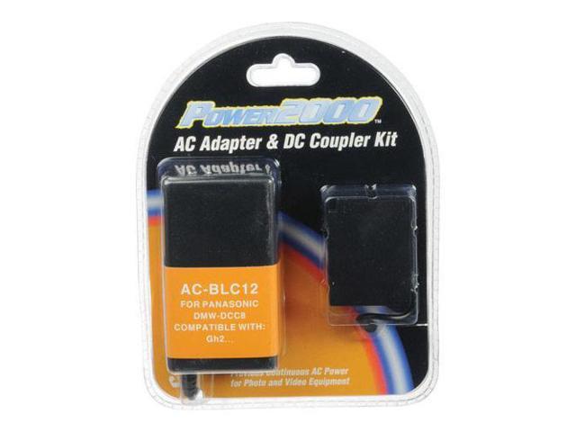 Power2000 AC Adapter & DC Coupler Kit for Panasonic DMW-DCC8GU #AC-BLC12