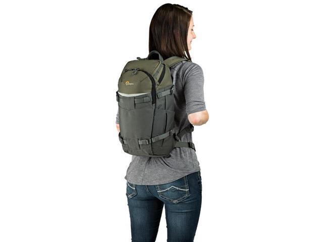 Lowepro Flipside Trek BP 250 AW Backpack for DSLR & 1-2 Lenses, Gray/Dark Green