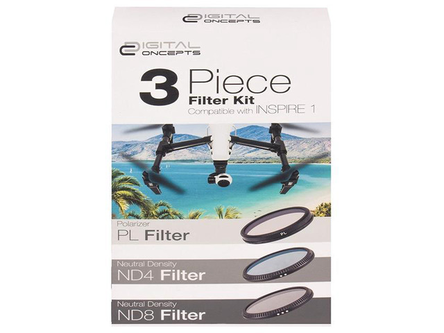 Vivitar Digital Concepts 3 Filter Kit, Black #DC-FK3-IN1