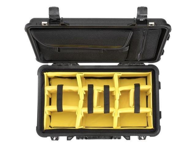 Photos - Camera Bag Pelican 1510SC Polycarbonate Studio Case, Black with Padded Yellow Foam Di 