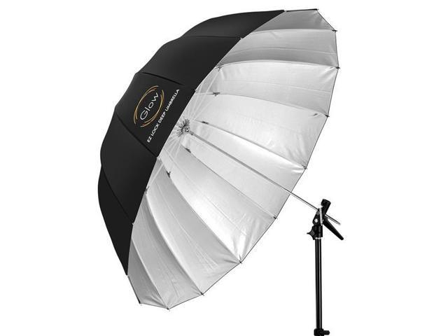 Photos - Studio Lighting Glow Easy Lock X-Large Deep Silver Fiberglass Umbrella  #GL-EL-65BS G (65')