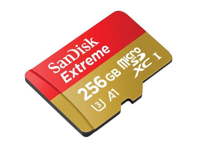 SanDisk 256GB Extreme microSDXC Class 10 U3 Memory Card #SDSQXAO-256G-AN6MA