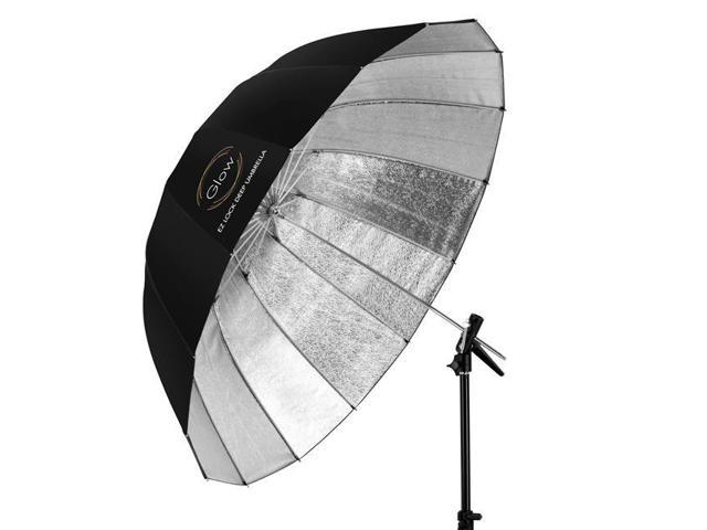 Photos - Studio Lighting Glow Easy Lock Large Deep Beaded Silver Fiberglass Umbrella  #GL-EL-5 (51')