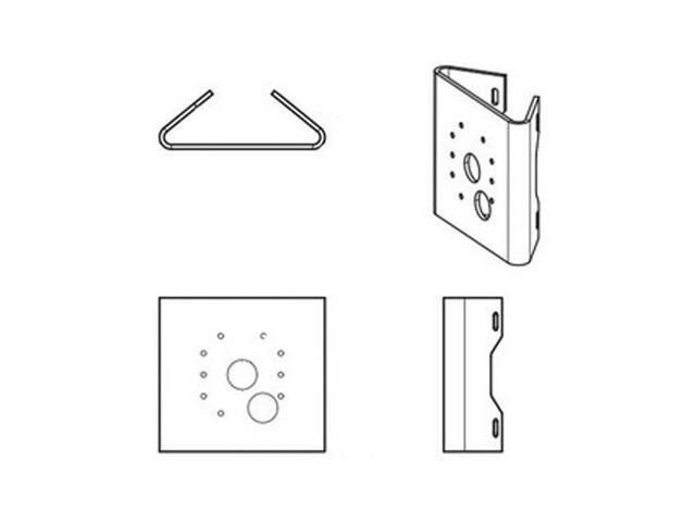 Pelco Environmental Pole Mount Bracket for Sarix IBP Series Bullet Camera