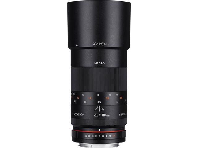 Rokinon 100mm F2.8 Full Frame Macro Lens for Sony E Mount, Manual Focus #100M-E