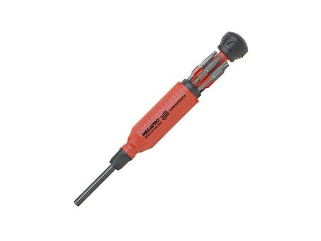 MEGAPRO 151TP-B Tamperproof 15-in-1 Multi-Bit Screwdriver, 8-1/2', Number of