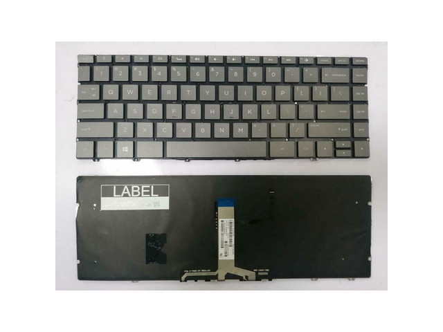 New US Gray English Backlit Laptop Keyboard (without palmrest) Replacement for HP Spectre 13-AF 13-AF010CA 13-AF012DX 13-AF018CA 13-AF051NR...