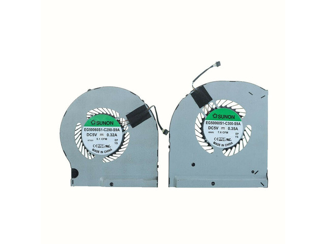 New CPU+GPU Cooling Fan Replacement For Dell Alienware13 ALW13E R3 R4 P/N: EG50060S1-C300-S9A EG50060S1-C290-S9A 09NNY1 05H8Y5