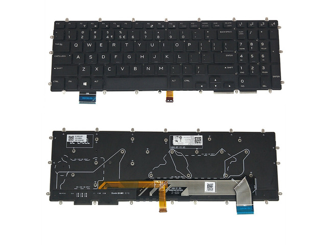 New US Black English Backlit Laptop Keyboard (without palmrest) for Dell Alienware P79F P79F001 Light Backlight
