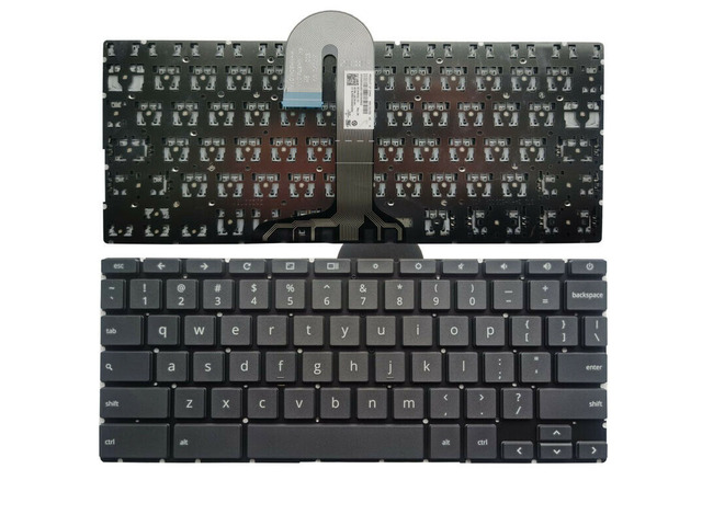 New US English Black Keyboard (without palmrest) Replacement for HP Chromebook 11 G8 EE P/N: L82760-001 NSK-XU1SQ