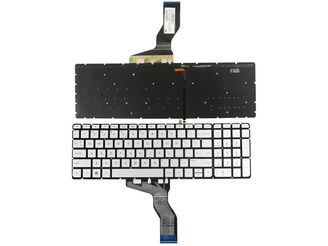 New US Silver Backlit Keyboard (without frame) For HP M7-N011DX M7-N014DX M7-N101DX M7-N109DX M7-N179NR Light Backlight