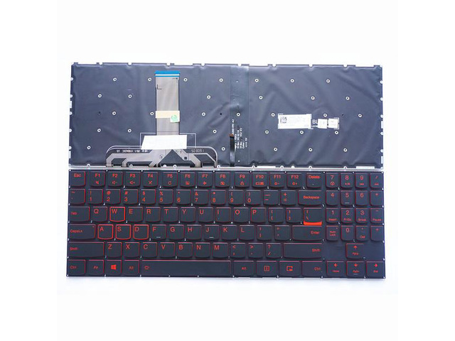 New US Black Backlit English Laptop Keyboard (without frame) For Lenovo Legion Y520-15IKB Y520-15IKBA Y520-15IKBM Y520-15IKBN Light Backlight