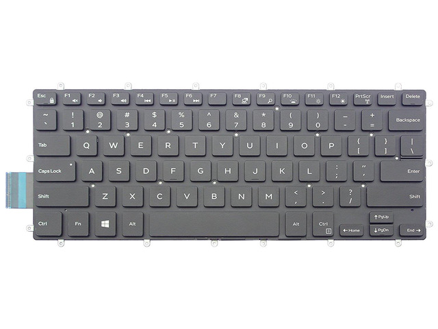 New US Black Backlit English Laptop Keyboard (without frame) For Dell Inspiron 15 7000 series 15-7560 15 7560 P61F001 0M9DMK NSK-EB0BC Light Backlight
