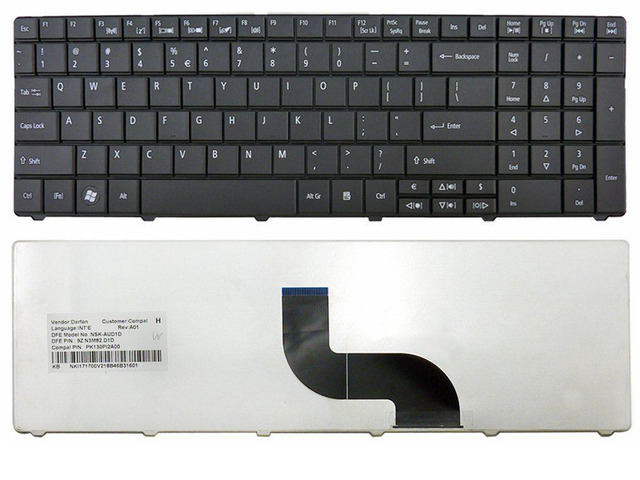 New US Black Laptop Keyboard For Acer Aspire E1-531-B9604G50MNKS E1-531-B9504G32Mnks